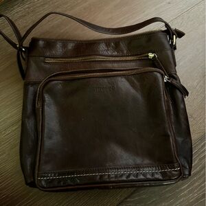 Leather Lederbuck brown purse